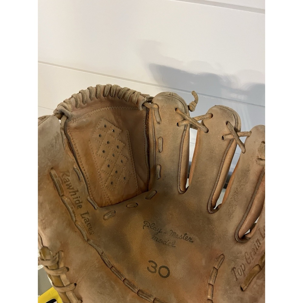 Vintage HUTCH Play-Master Model 30 Leather Baseball Left Glove (For RH Throwers) - Picture 3 of 10